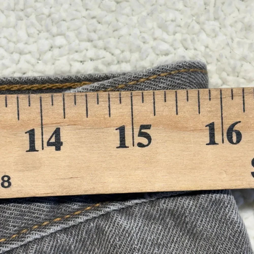 Vintage Levi's 505 Jeans Mens 32x30 Gray Straight Regular Fit Denim Y2k Hongkong